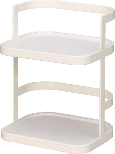 2-Tier Slim Steel Spice Rack, Space-Saving Kitchen Storage Organizer,