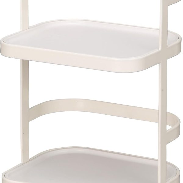 2-Tier Slim Steel Spice Rack, Space-Saving Kitchen Storage Organizer,