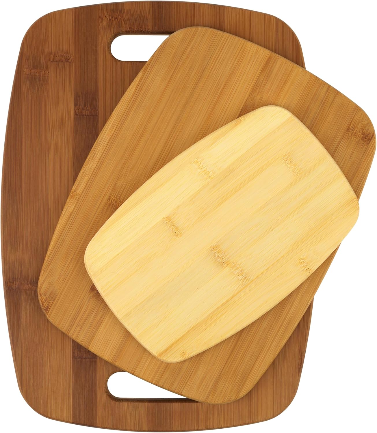 Bamboo Cutting Board 3-Pack, Eco-Friendly Knife-Friendly Boards, 6x9-Inch, 9x12-Inch, 11x15-Inch, Durable and Moisture Resistant, Perfect for Food Prep and Serving